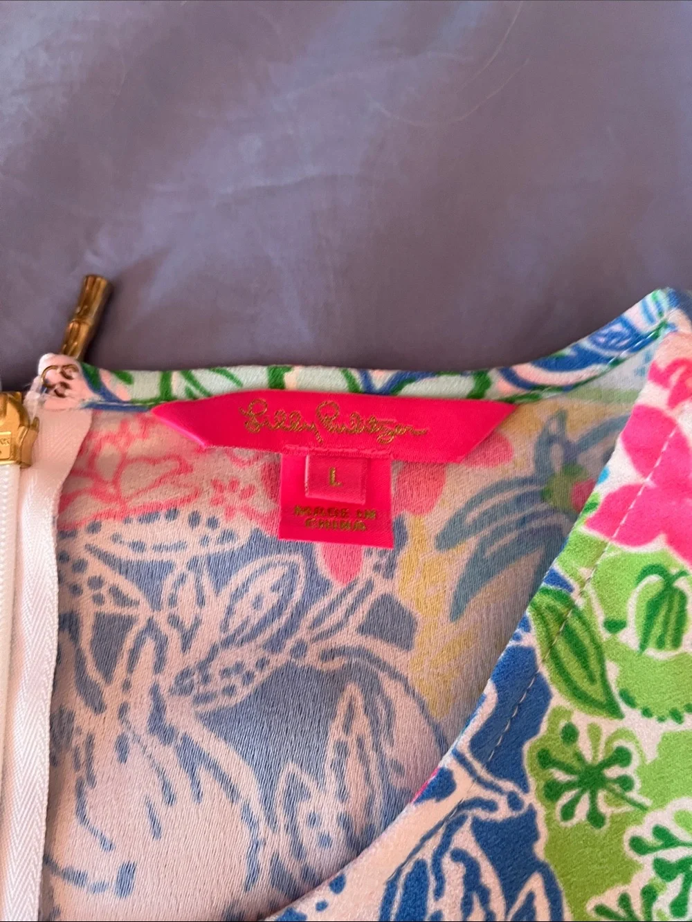 Lilly Pulitzer Multicolor Floral Print Top + matching shorts rare SET